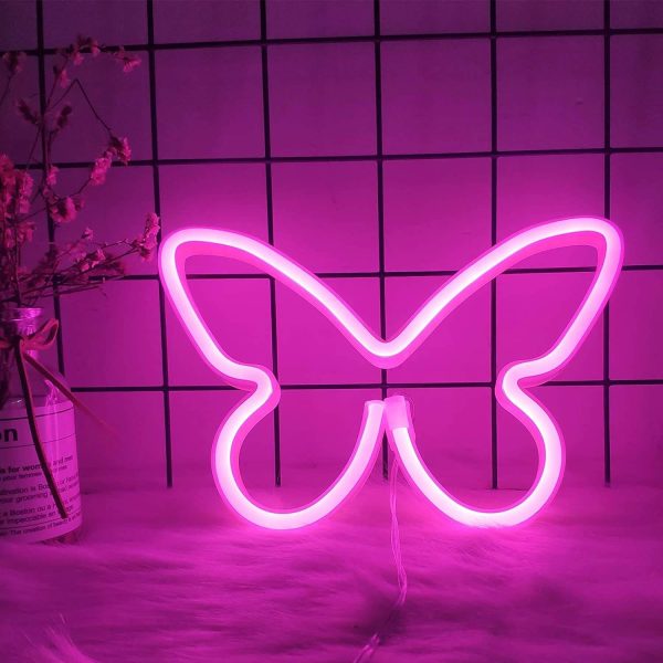 Butterfly Neon Sign – USB & Battery Powered